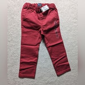 The Children's Place boys skinny leg red khakis